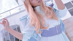 Blondes woman cosplay asians