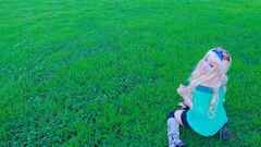 Blondes woman cosplay asians