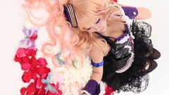 Blondes woman cosplay asians