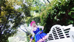 Blondes woman cosplay asians