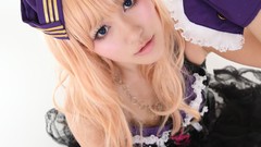 Blondes woman cosplay asians