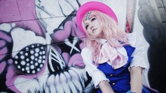 Blondes woman cosplay macross