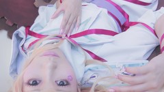 Blondes woman cosplay macross