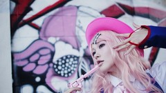 Blondes woman cosplay macross