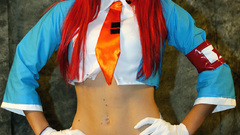 Blondes woman cosplay models