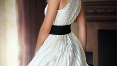 Blondes woman dress models