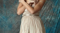 Blondes woman dress models