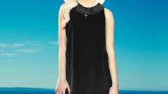 Blondes woman dress pixie