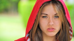 Blondes woman eyes models