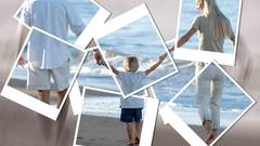 Blondes woman family Beaches