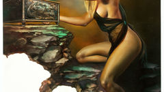 Blondes woman fantasy art