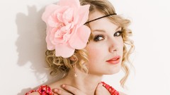 Blondes woman Flowers taylor