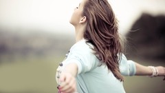 Blondes woman freedom