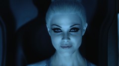 Blondes woman futuristic TRON: