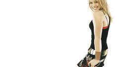 Blondes woman Hilary Duff