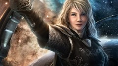 Blondes woman Knights drawings