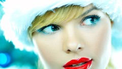 Blondes woman lips faces