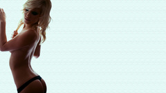 Blondes woman panties ass