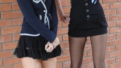 Blondes woman panties stockings