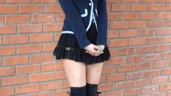 Blondes woman panties stockings