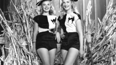 Blondes woman pinups grayscale