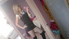 Blondes woman self shot