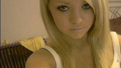Blondes woman self shot