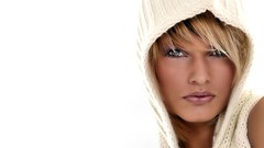 Blondes woman Simple Background