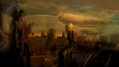 Blondes woman steampunk artwork