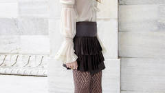 Blondes woman stockings taylor