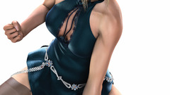 Blondes woman Tekken stockings