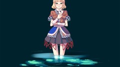 Blondes woman water video