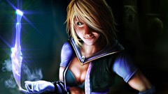 Blondes woman wizard magician