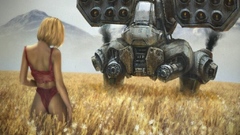 Blondes Women fields girl