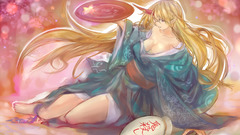 Blondes Women touhou horns