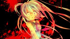 Blood Anime anime girls hatsune miku vocaloid