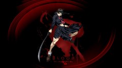 Blood anime girls girls with swords