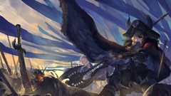 Blood anime girls pixiv fantasia eyepatch