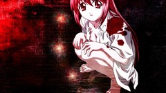 Blood Anime horns anime girls elfen lied Lucy (Elfen Lied)