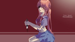 Blood Anime Knives anime girls mirai nikki gasai yuno yandere