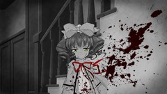 Blood Anime monochrome anime girls