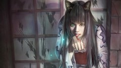 Blood Anime nekomimi animal ears