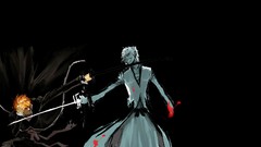 Blood Anime paintings Swords bleach kurosaki ichigo Hollow 