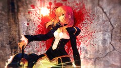 Blood Anime saber fate stay night fate series