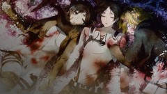 Blood Anime sleeping anime girls mikasa ackerman shingeki no 