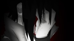 Blood Anime smiling uchiha sasuke naruto shippuden anime boys