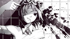Blood Anime suicide monochrome anime girls goggles vocaloid 