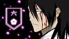 Blood Anime Symbols long hair brunettes bleach flower petals 