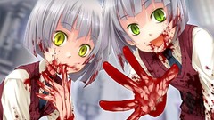 Blood Anime twins anime girls O2