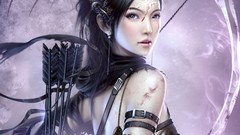 Blood arrows digital art Archers bow (weapon) Mario Wibisono